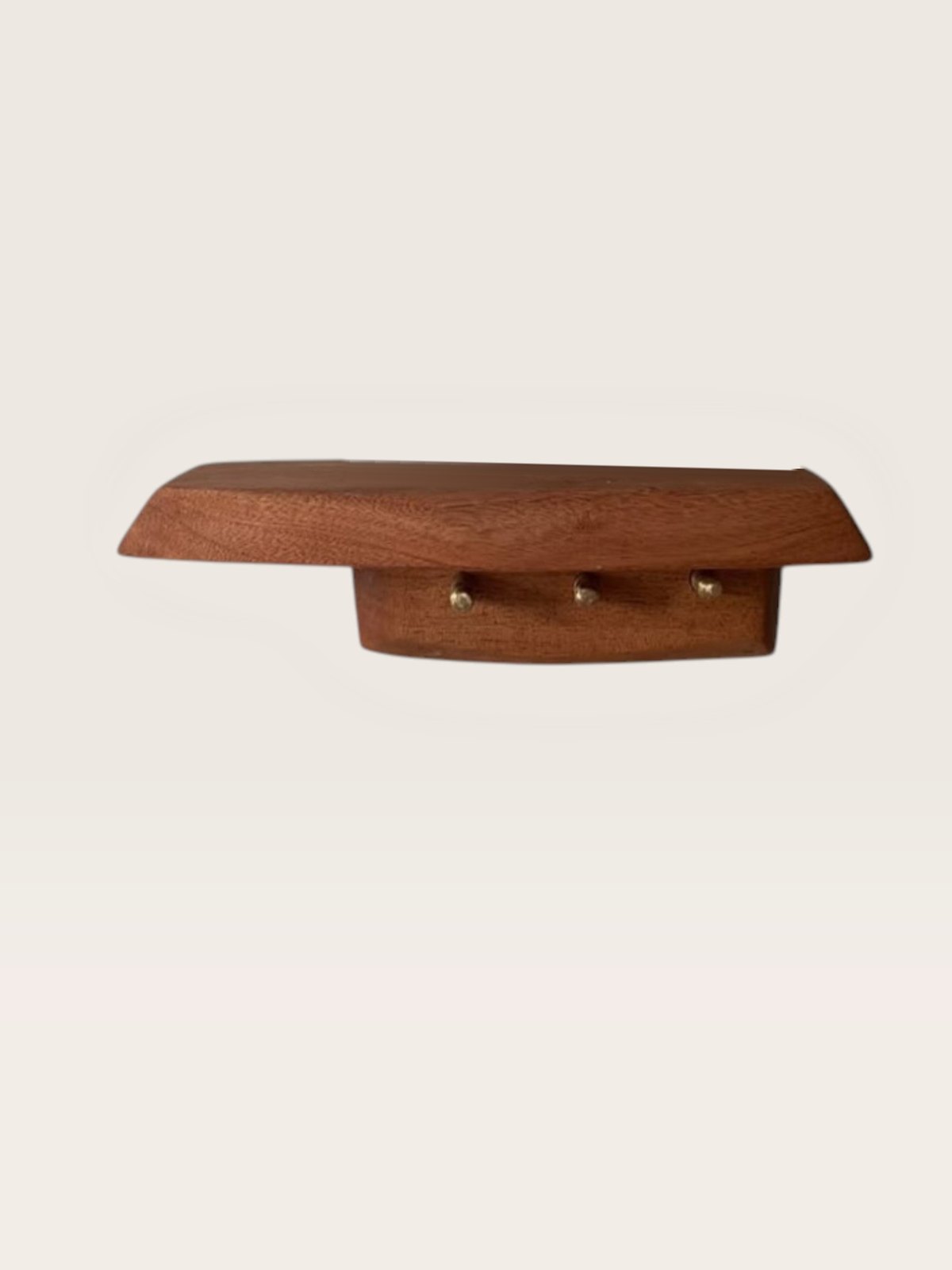 Wood wall shelf and small wall object