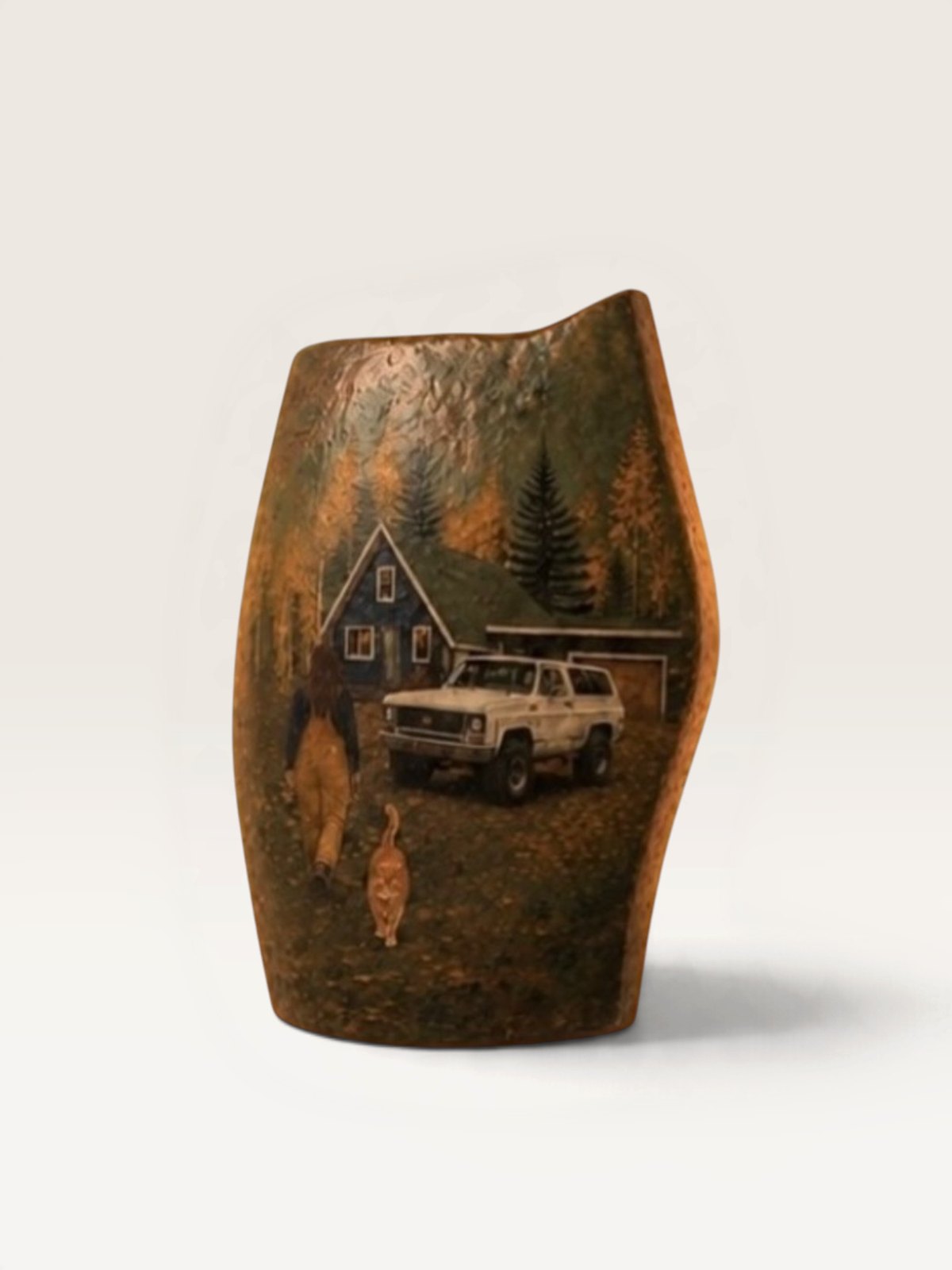 Painted ceramic vessel