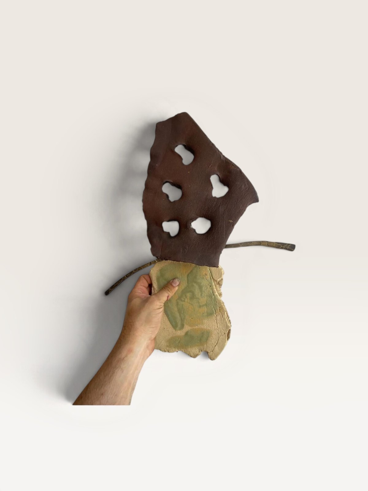 Mixed-media wall sculpture