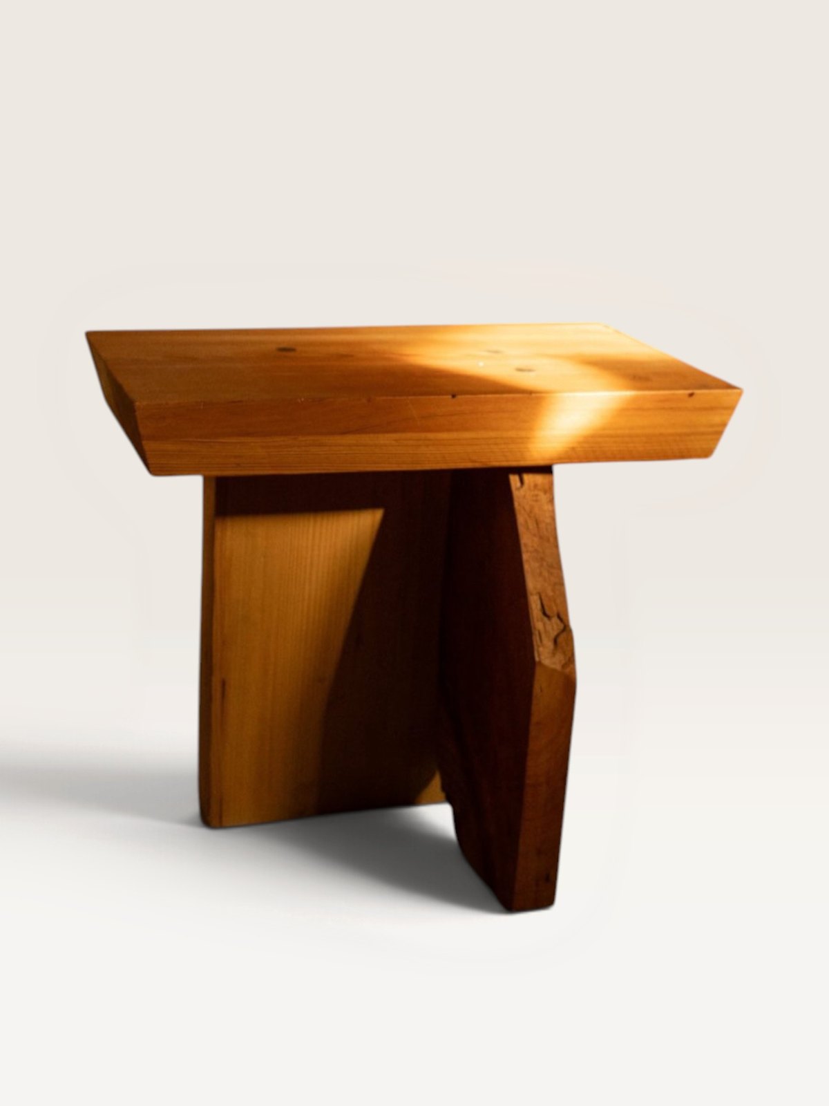 Wood side table